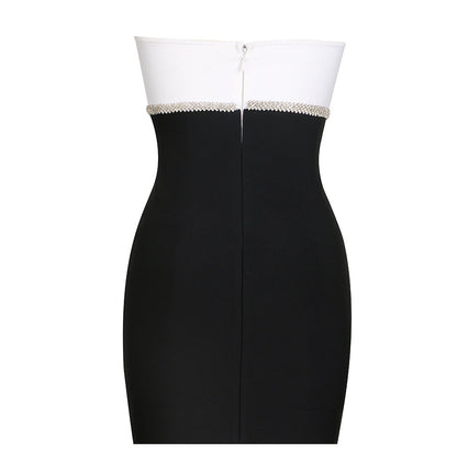 Blerira Mini schulterfreies Partykleid