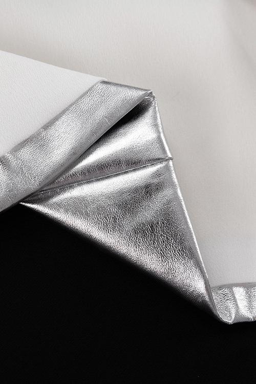 Women's Silver Metallic Mini Dress Sleeveless Futuristic Party Dress - Seldom Seen Styles
