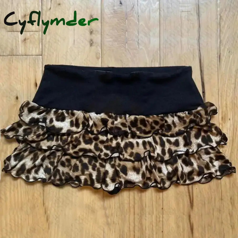 Cyflymder Y2K Short Skirts Women Leopard Print Graphic Punk HipHop Vintage  Retro Sexy Skirt Summer EMO Girl Streetwear Aesthetic Harajuku - Seldom Seen Styles