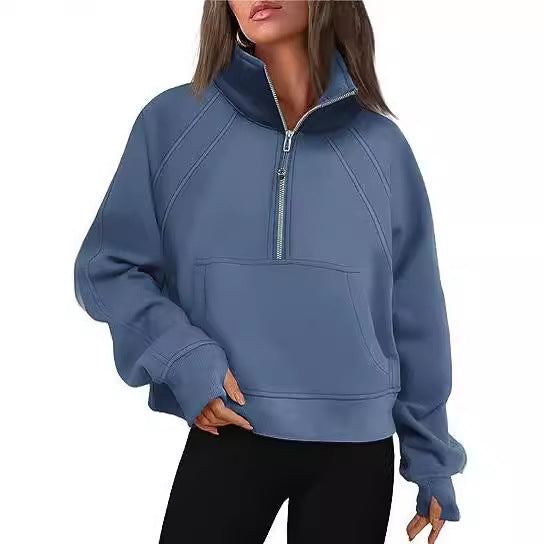 L Yoga Hoodie Jacket Designer Sweater Women's Define Workout Sport Coat Fiess Activewear Top Solid Zipper Sweatshirt Sportsmq