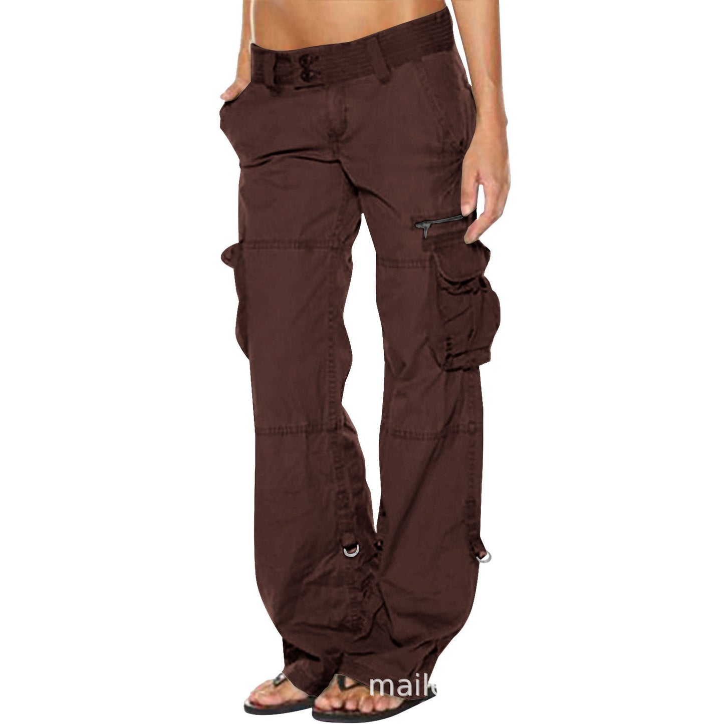 low rise khaki cargo pants - Seldom Seen Styles