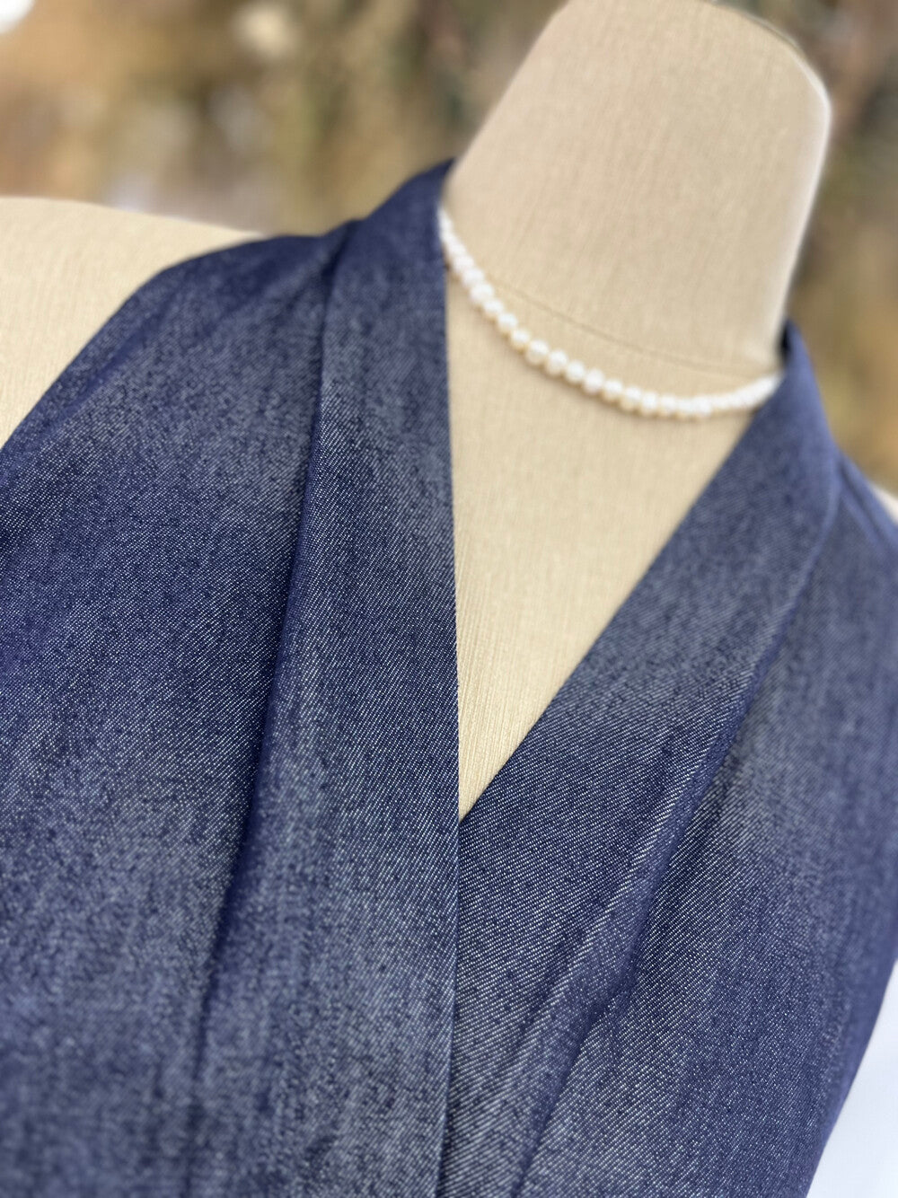 Women's Dark Navy Denim Halter Neck Wrap Ruched Maxi Dress Sleeveless Backless S M L MiniHey HH8230 - Seldom Seen Styles