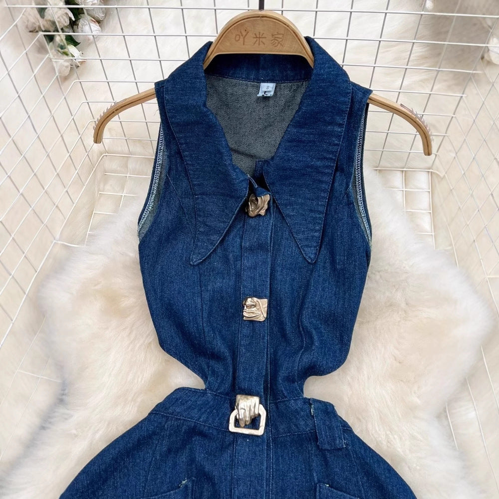 Denim shirt dress