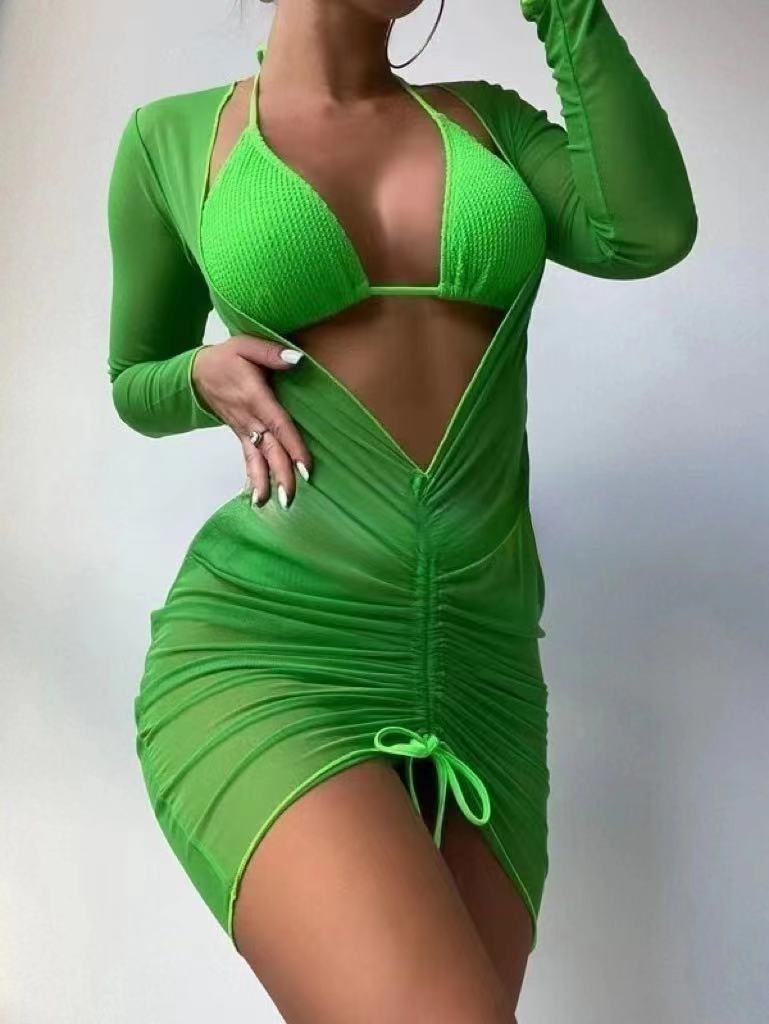 drawstring bikini dresses