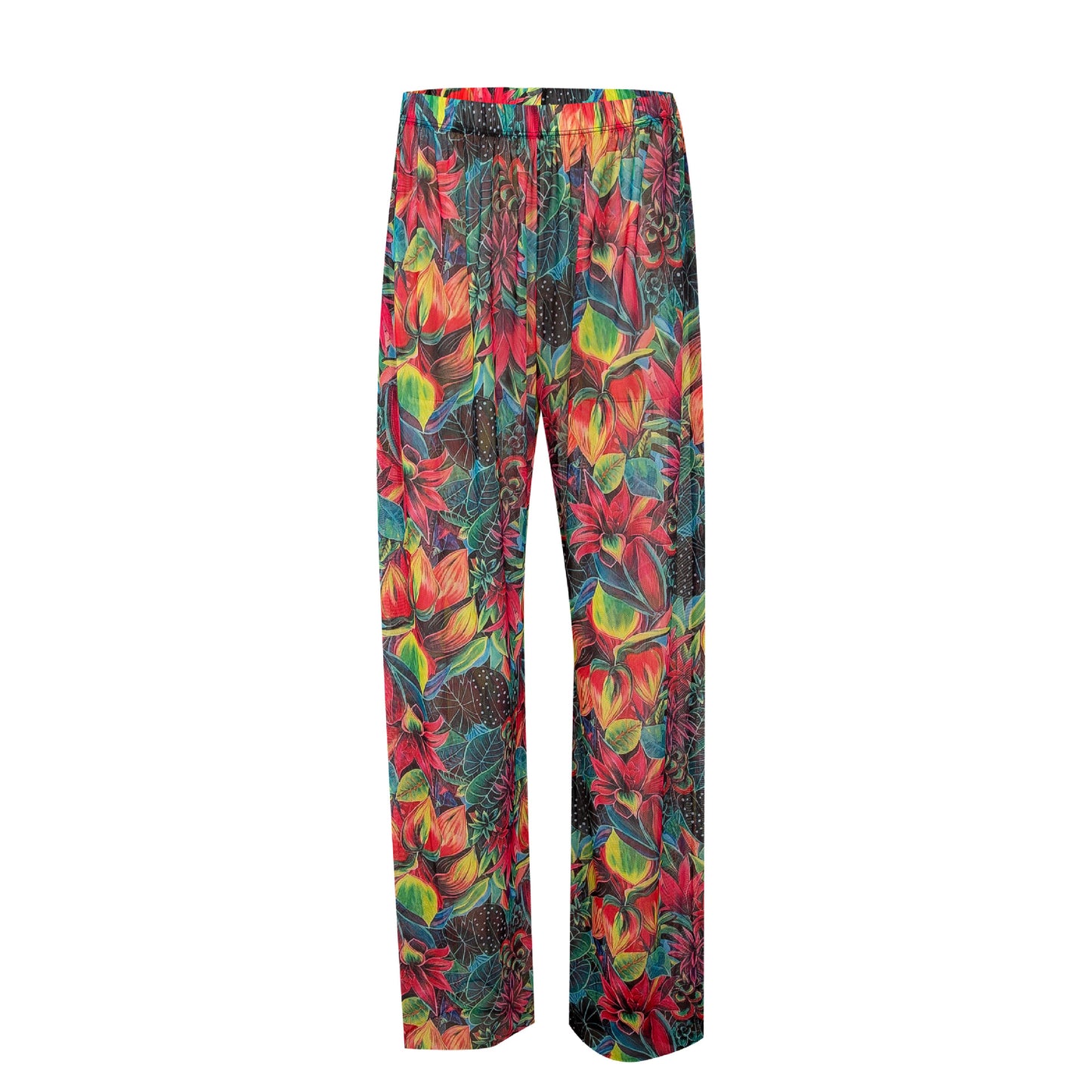 Womens Elastic High Waisted Palazzo Pants Casual Wide Leg Long Lounge Pant Trousers with Pocket - Seldom Seen Styles