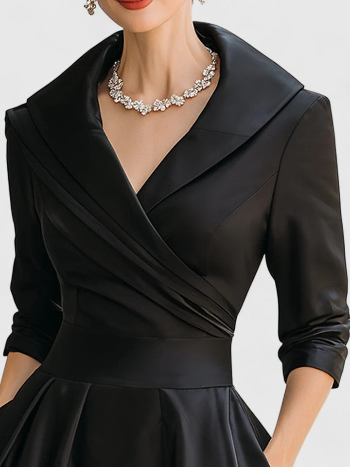 Yan | Elegant Midi Dress - Seldom Seen Styles