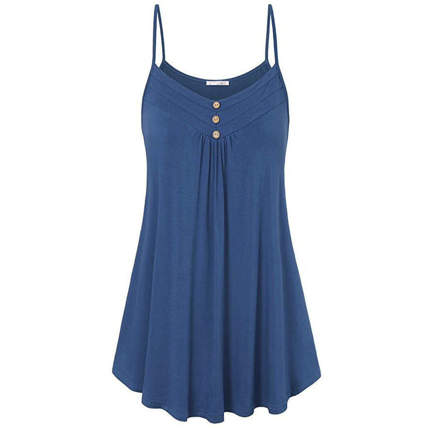 wishAmazon AliExpress Hot Rea Bästsäljande Damkläder 2024Sommar Lös SexigVKrage Camisole plus Size 