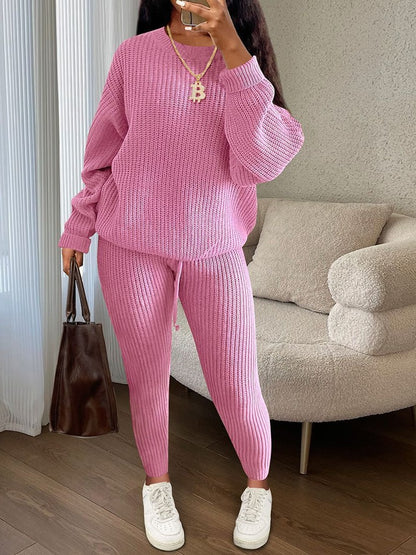 Casual Knitting Suit Trousers  Women's Clothing  Suit  Fashion