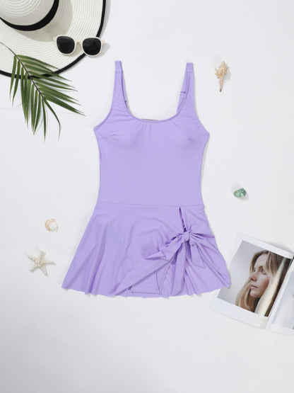 One Piece Swimdress Swimsuits for Women Tummy Control Swim Dresses Skirt Bathing Suit