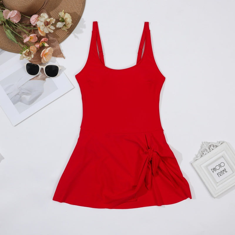 One Piece Swimdress Swimsuits for Women Tummy Control Swim Dresses Skirt Bathing Suit - Seldom Seen Styles