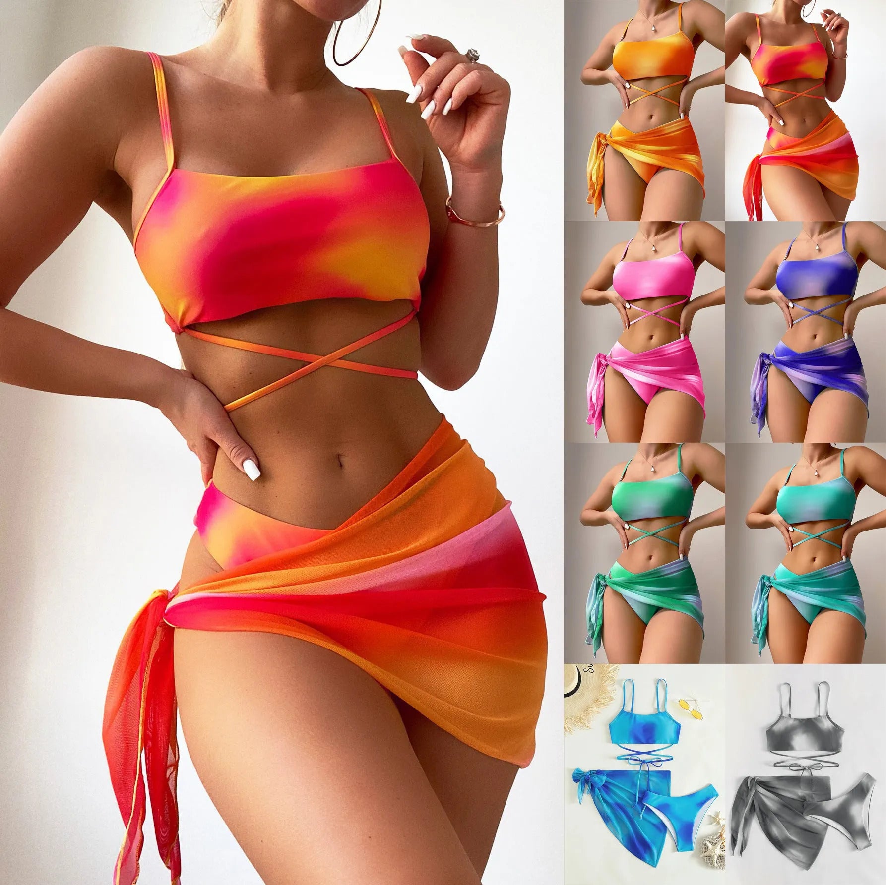 2024 Sexy Womens Designers Bikinis Sets Clear Strap Shape Swimsuits Ladies Bathing Suits Swim Wear Beach Woman Swimwears Mixed Luxury brands swimwear - Seldom Seen Styles