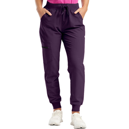 Pants for Women Jogger Scrubs Bottoms with 5 Pockets, Soft Stretch Yoga Style Joggers