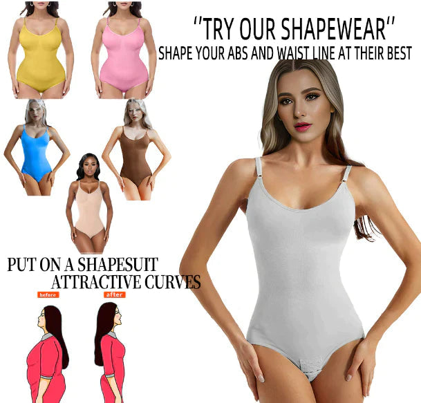Women's Seamless Butt Lift Tummy Control Bodysuit Shapewear Slimming Compression