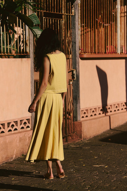 Ensembles jupes 2 pièces pour femmes, tenues décontractées d'été, ensemble de détente assorti pour les vacances, ensemble jupe midi et haut 2025