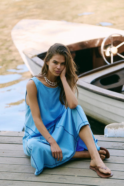 Ensembles jupes 2 pièces pour femmes, tenues décontractées d'été, ensemble de détente assorti pour les vacances, ensemble jupe midi et haut 2025