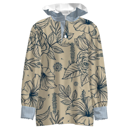 Women's Vintage Floral Print Striped Collar Top Going Outfits Blouses 90s Tops Funny Shirts Women Elegant Classy Tops Blouse Classyoutfit Women cute summer outfit boho Casual Style cute summer outfit women's summer outfits