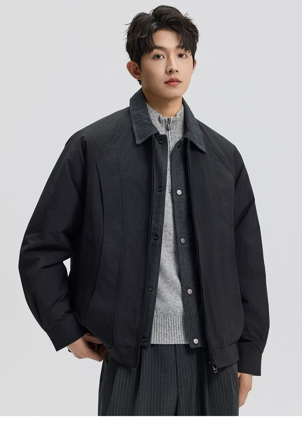 new winter men's down jacket 90 duck down two fashion trend coat lapel outdoor jacket