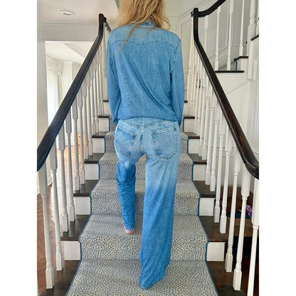 🌙 Denim Dreams Pajama Set – Cozy Fit, Soft Denim-Look Loungewear for All Night Comfort 🌟