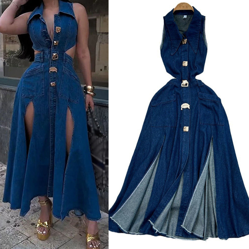 womens Denim shirt dress