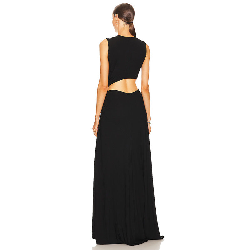 womens long black dress