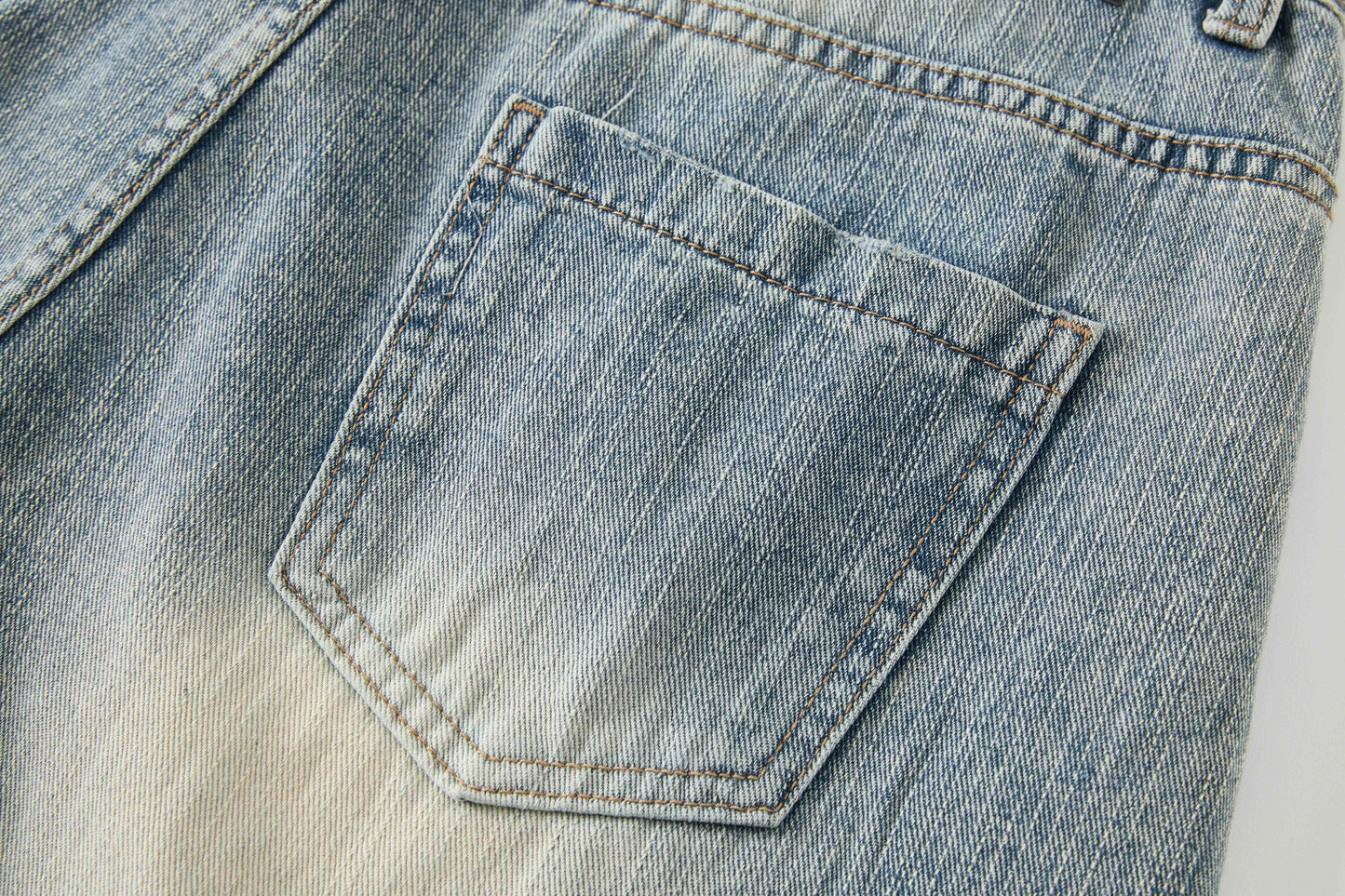 Women's Distressed Ripped Wide Leg Jeans High Waist Baggy Denim Pants Streetwear Y2K Casual Summer Outfit