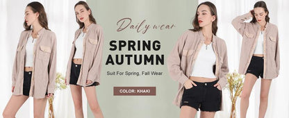 Women's Loose Fit Batwing Sleeve Waffle Knit Button Down Shirt Shacket Tops