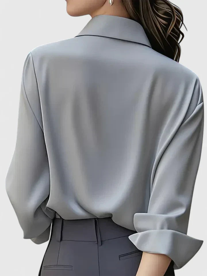 Reese | Women's Elegant Button Down Shirt with Concealed Placket - Seldom Seen Styles