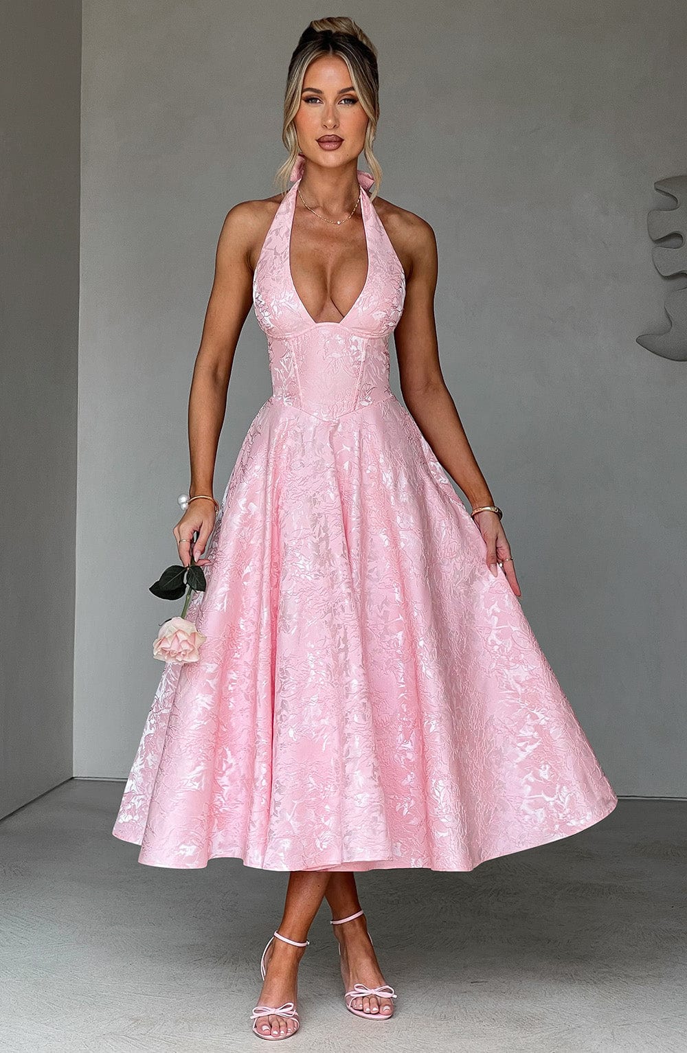Effie Midi Dress - Blush - Seldom Seen Styles