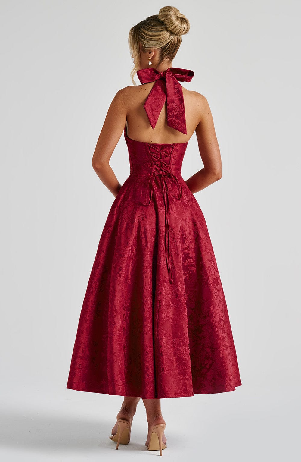 Effie Midi Dress - Red - Seldom Seen Styles