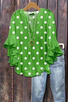 Retro Floral Print Layered Ruffle Sleeve Top Going Outfits Blouses Women Vintage 90s Tops Funny Shirts Women Elegant Classy Tops cute summer outfit - Seldom Seen Styles