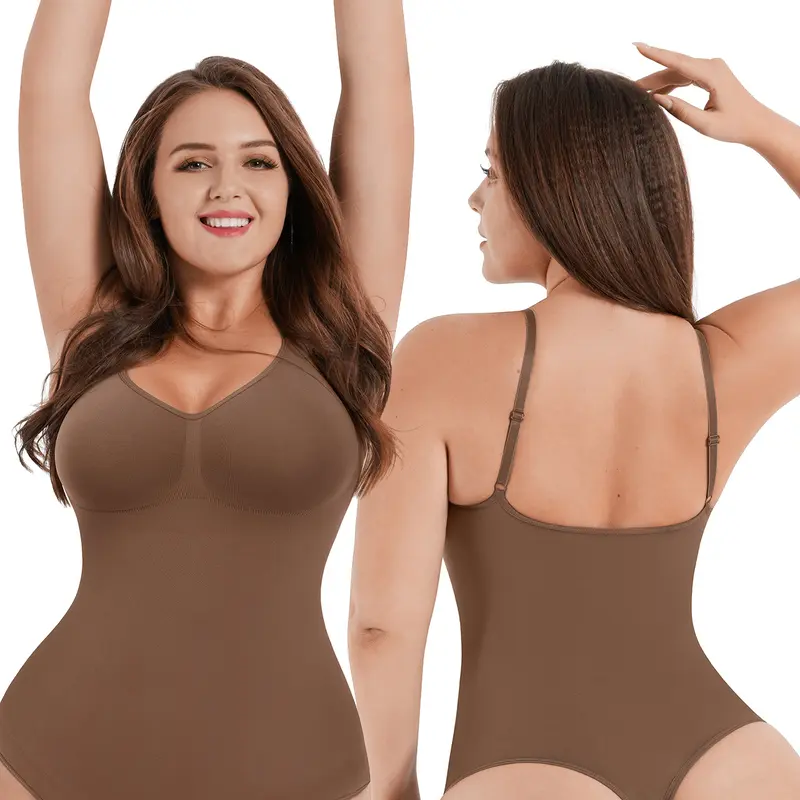 Women's Seamless Butt Lift Tummy Control Bodysuit Shapewear Slimming Compression