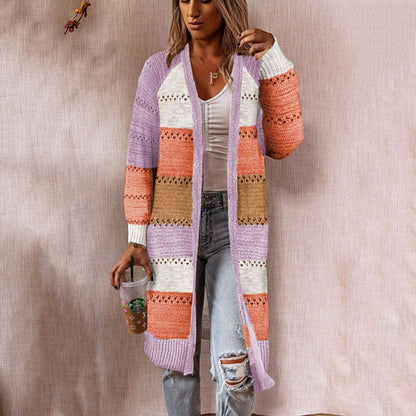 2024Foreign Trade European and American Fashion Women's Wear Cross-Border wish Amazon ebay Autumn and Winter New Cardigan Sweater