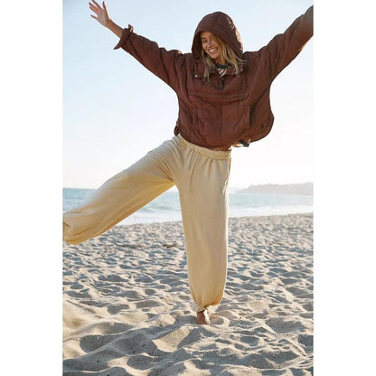 Womens Oversized Hooded Puffer Jacket Lightweight Pullover Hoodies Quilted Dolman Long Sleeve Warm Winter Coat