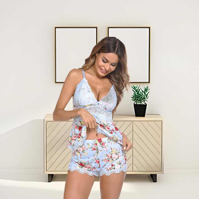 Womens Lingerie Set Pjs and Panty Set Camisole Set Modal Sweetness Sleepwear For Holiday Daily Wear - Seldom Seen Styles