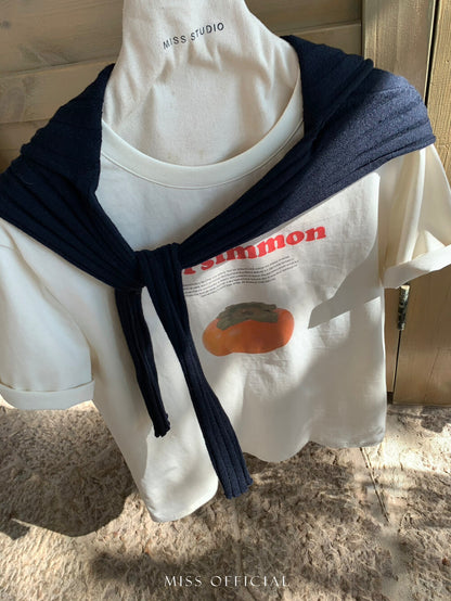 T-shirt imprimé graphique fruits et légumes d'été – T-shirt décontracté grande taille à motif mignon