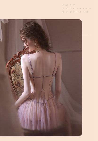 Jiumu Yade Sexy Lingerie Sexy See-through Underwire Nightdress Hot See-through Temptation Passion Nightgown Wholesale qqny