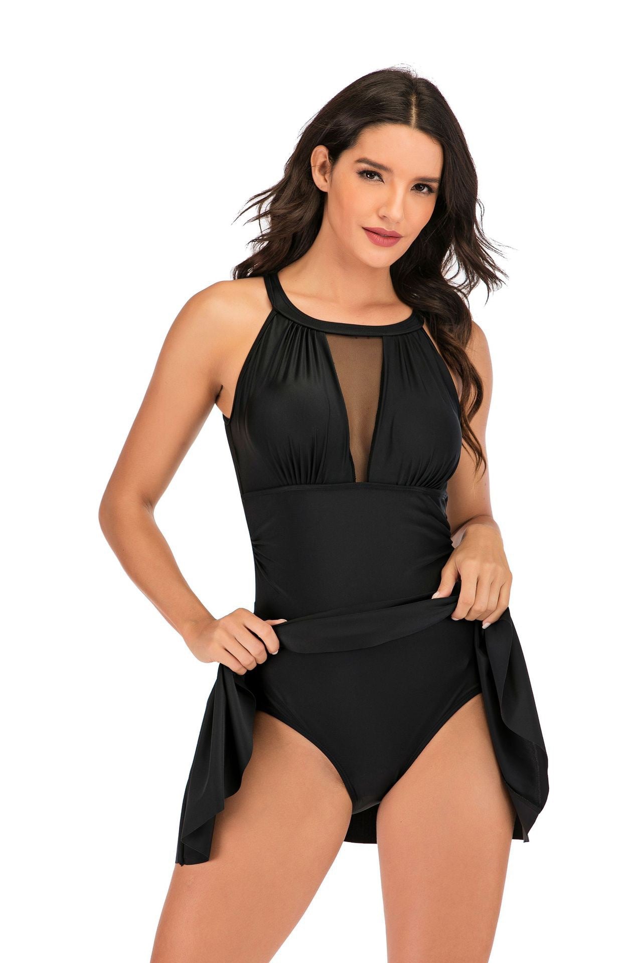 halter one piece swimsuit 