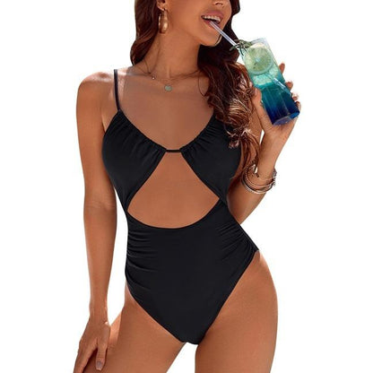 Womens One Piece Swimsuit Tummy Control Bathing Suit Sexy Flattering Cheeky High Cut Out Cute Ladies Swimwear - Seldom Seen Styles