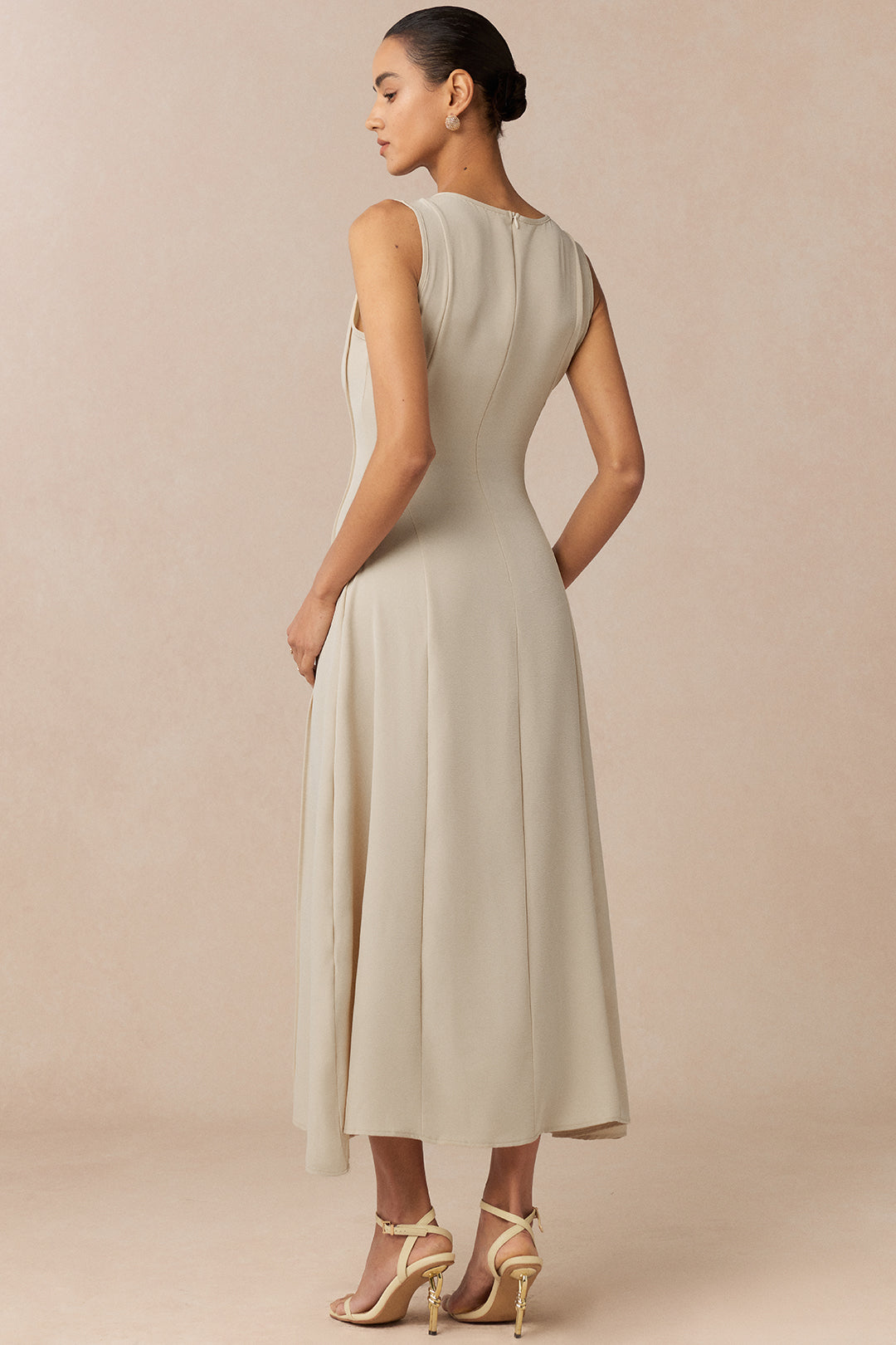 Round Neck Sleeveless Midi Dress - Seldom Seen Styles