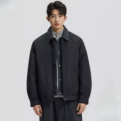 new winter men's down jacket 90 duck down two fashion trend coat lapel outdoor jacket