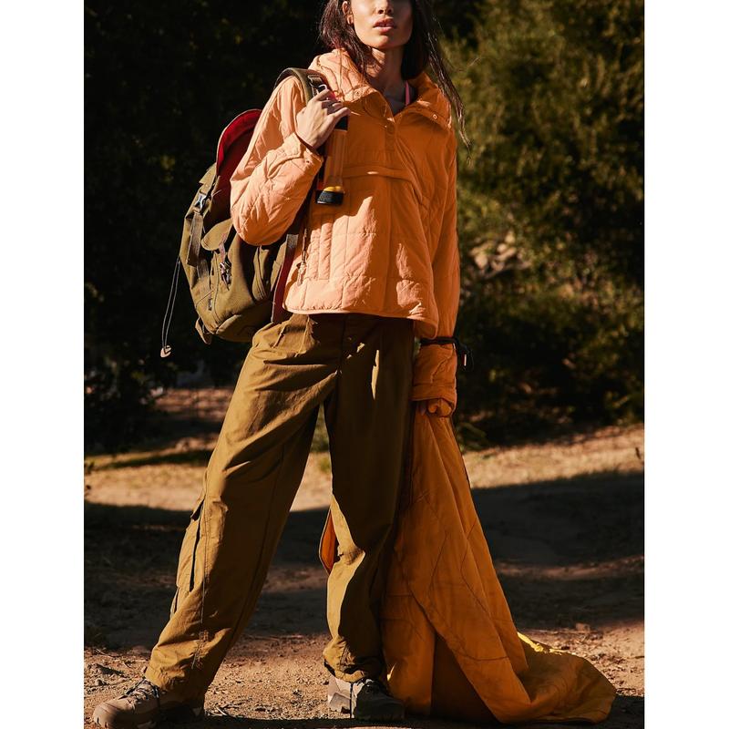 Womens Oversized Hooded Puffer Jacket Lightweight Pullover Hoodies Quilted Dolman Long Sleeve Warm Winter Coat - Seldom Seen Styles