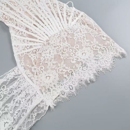 The lace corset mini dress