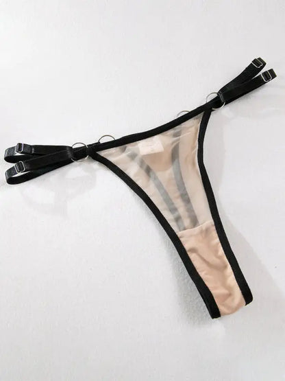 Hard To Keep - 3-Piece Velvet Lingerie Set