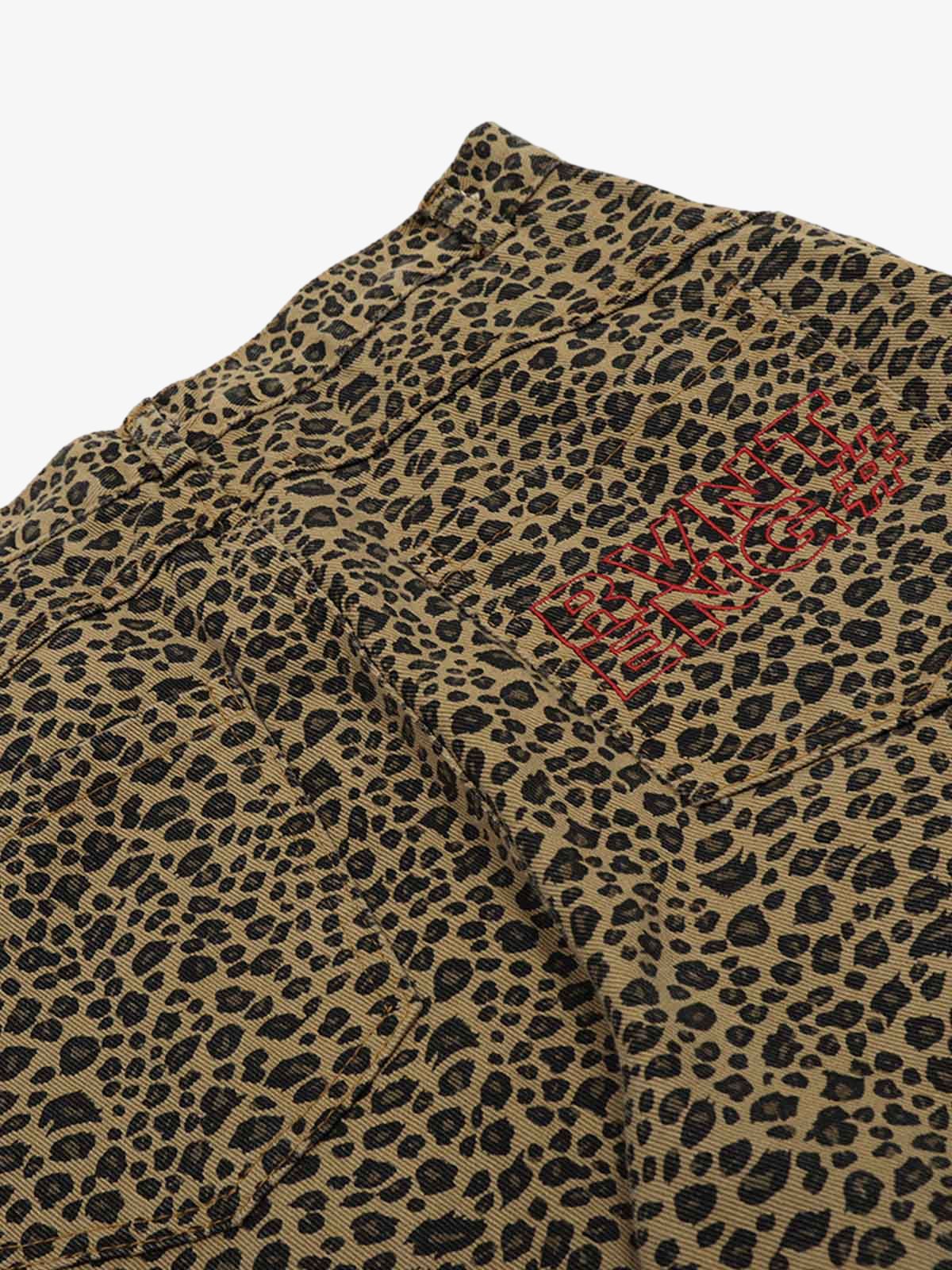 Cheetah Print Barrel Pants - 2416 