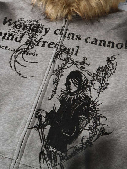 Supermade × Mortemartt Graphic Hooded Jacket