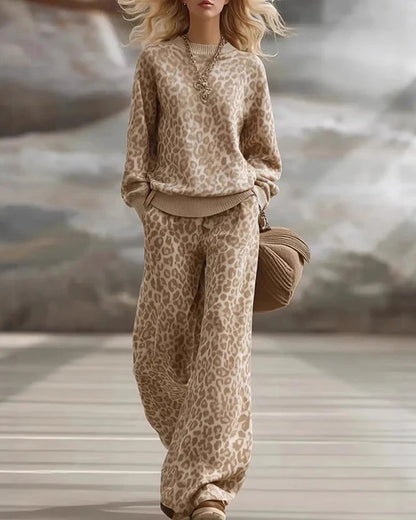 Lana Leopard Cozy Match Set