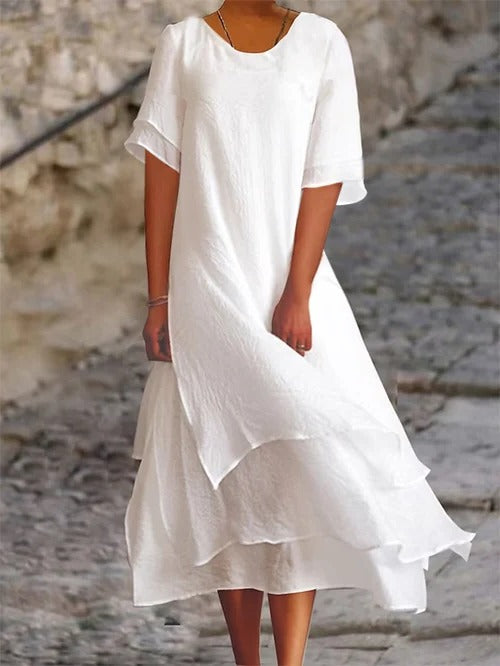 Coton et lin double couche