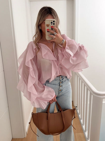 Hauts en tulle sans manches