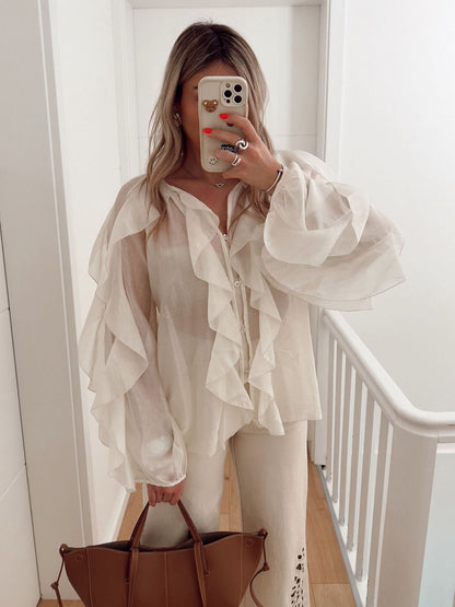 Hauts en tulle sans manches