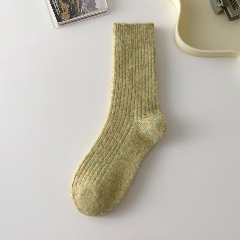 drawstring socks solid color warm mid-rise socks women - Seldom Seen Styles